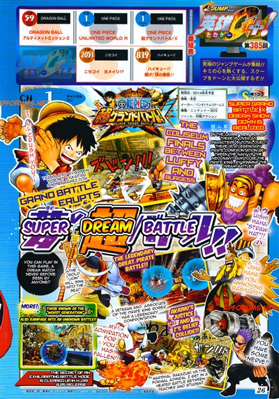 One Piece: Super Grand Battle! X ile efsanevi korsanlar emrinize amade One Piece: Super Grand Battle! X ile efsanevi korsanlar emrinize amade
