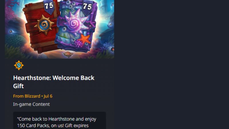 Blizzard'dan bazı oyunculara 150 bedava Hearthstone paketi 150 bedava Hearthstone paketi