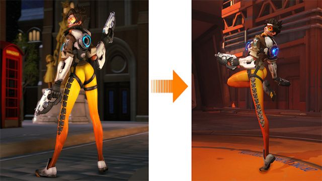 Overwatch'ta Tracer'ın pozu düzeltildi Overwatch'ta Tracer'ın pozu düzeltildi