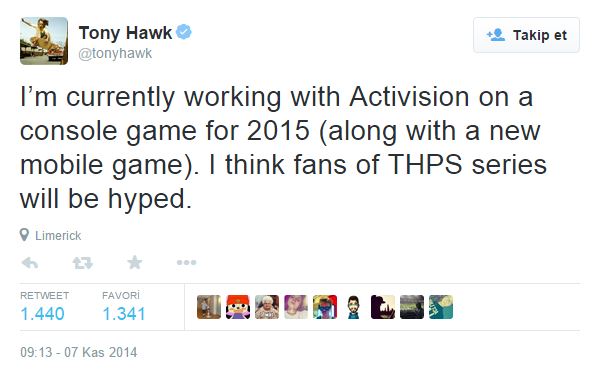 Yeni bir Tony Hawk oyunu yolda!