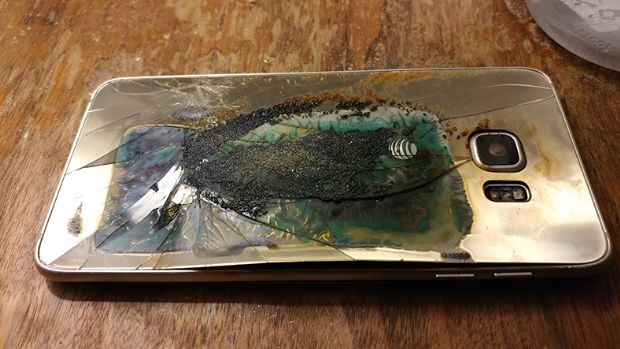 Şimdi de Samsung Galaxy S6 Edge Plus patladı - 2