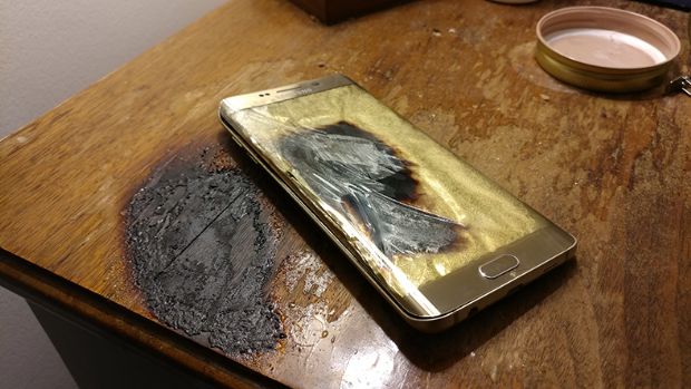 Şimdi de Samsung Galaxy S6 Edge Plus patladı - 1