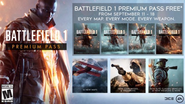 Battlefield 1'in Premiem Pass paketi tamamen ücretsiz oluyor Battlefield 1'in Premiem Pass paketi tamamen ücretsiz oluyor