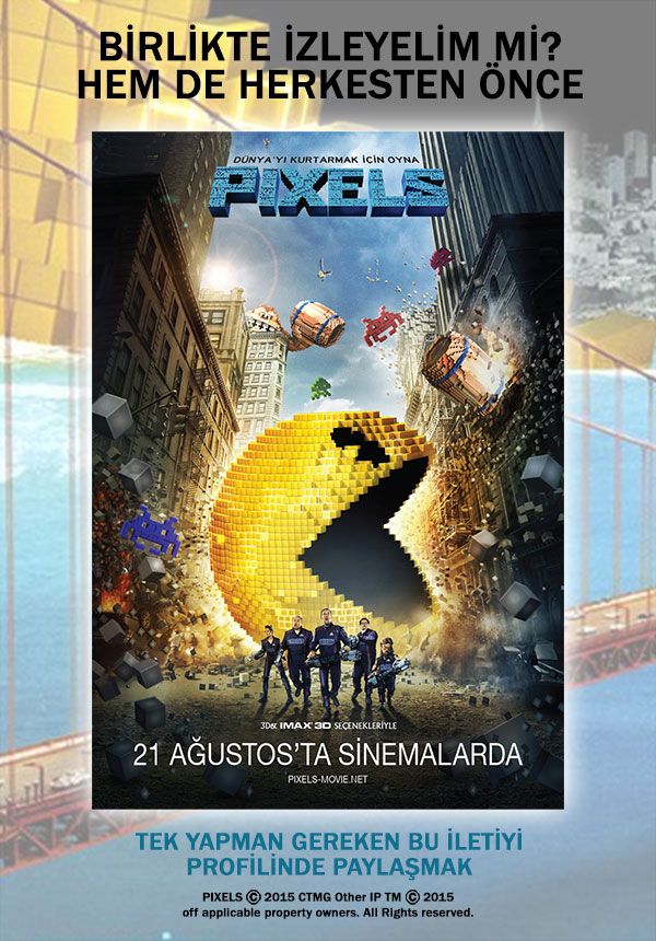 Pixels filmini birlikte izlemek ister misin? Pixels filmini birlikte izlemek ister misin?