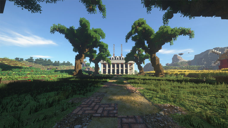 RDR2 Braithwaite Manor bölümü Minecraft'ta tasarlandı RDR2 Braithwaite Manor bölümü Minecraft'ta tasarlandı