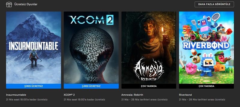 Epic Games ücretsiz oyunlar Epic Games ücretsiz oyunlar: Insurmountable ve XCOM 2