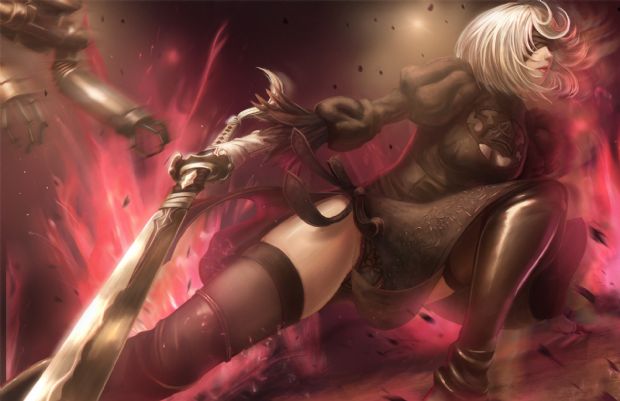 NieR: Automata'daki 'açılan etek' sorunu için imece talebi NieR: Automata'daki 'açılan etek' sorunu için imece talebi