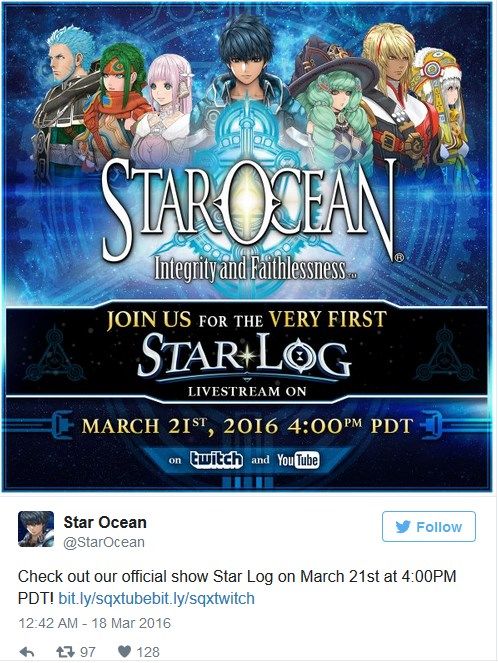 Star Ocean 5, sizleri canlı yayınına bekliyor! Star Ocean 5, sizleri canlı yayınına bekliyor!