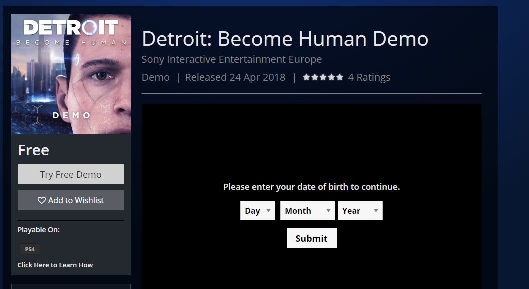 Detroit demosu yayınlandı ama herkes indiremiyor (Güncellendi) Detroit demosu yayınlandı ama herkes indiremiyor (Güncellendi)