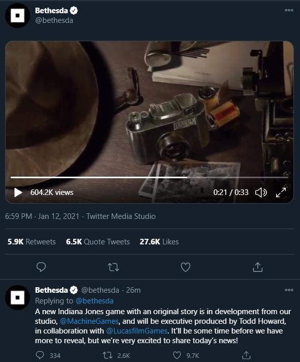 Bethesda yeni bir Indiana Jones oyunu geliştiriyor Bethesda yeni bir Indiana Jones oyunu geliştiriyor