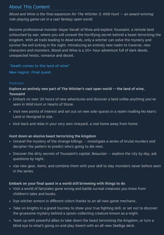 The Witcher 3'ün genişleme paketinin bilgileri ortaya çıktı - 2