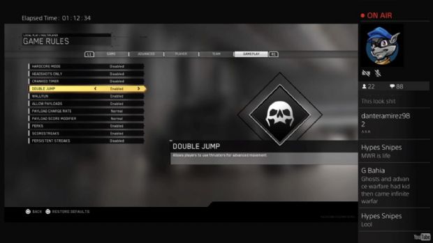 Call of Duty: Infinite Warfare'de hoplama zıplama kapatılabilecek Call of Duty: Infinite Warfare'de hoplama zıplama kapatılabilecek