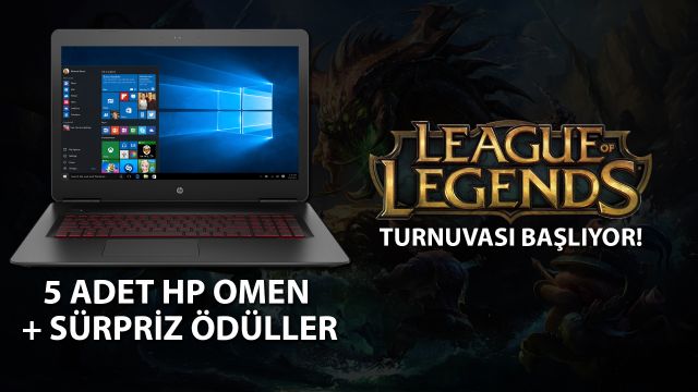 HP Omen Ödüllü League of Legends Turnuvamız Başlıyor! HP Omen Ödüllü League of Legends Turnuvamız Başlıyor!
