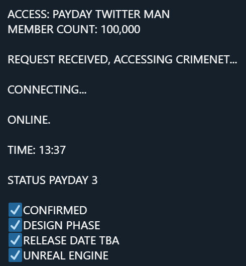Payday 3 Unreal Engine ile geliyor, çok yakında duyurulabilir Payday 3 Unreal Engine ile geliyor, çok yakında duyurulabilir