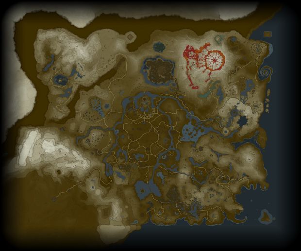 Zelda: Breath of the Wild'ın devasa haritası ortaya çıktı Zelda: Breath of the Wild