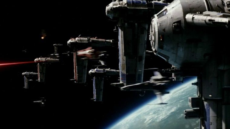 Uzayda Star Wars: The Last Jedi izleyecekler Uzayda Star Wars: The Last Jedi izleyecekler