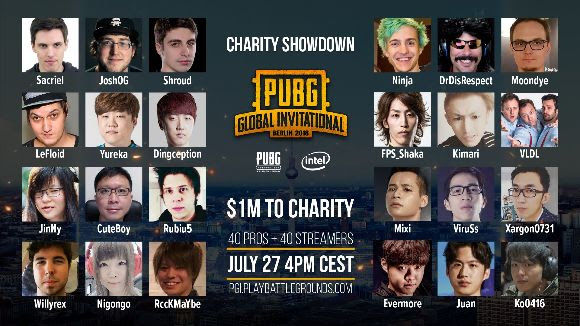 PUBG'nin ünlü yayıncıları tam 1 milyon dolar bağışlayacak PUBG'nin ünlü yayıncıları tam 1 milyon dolar bağışlayacak