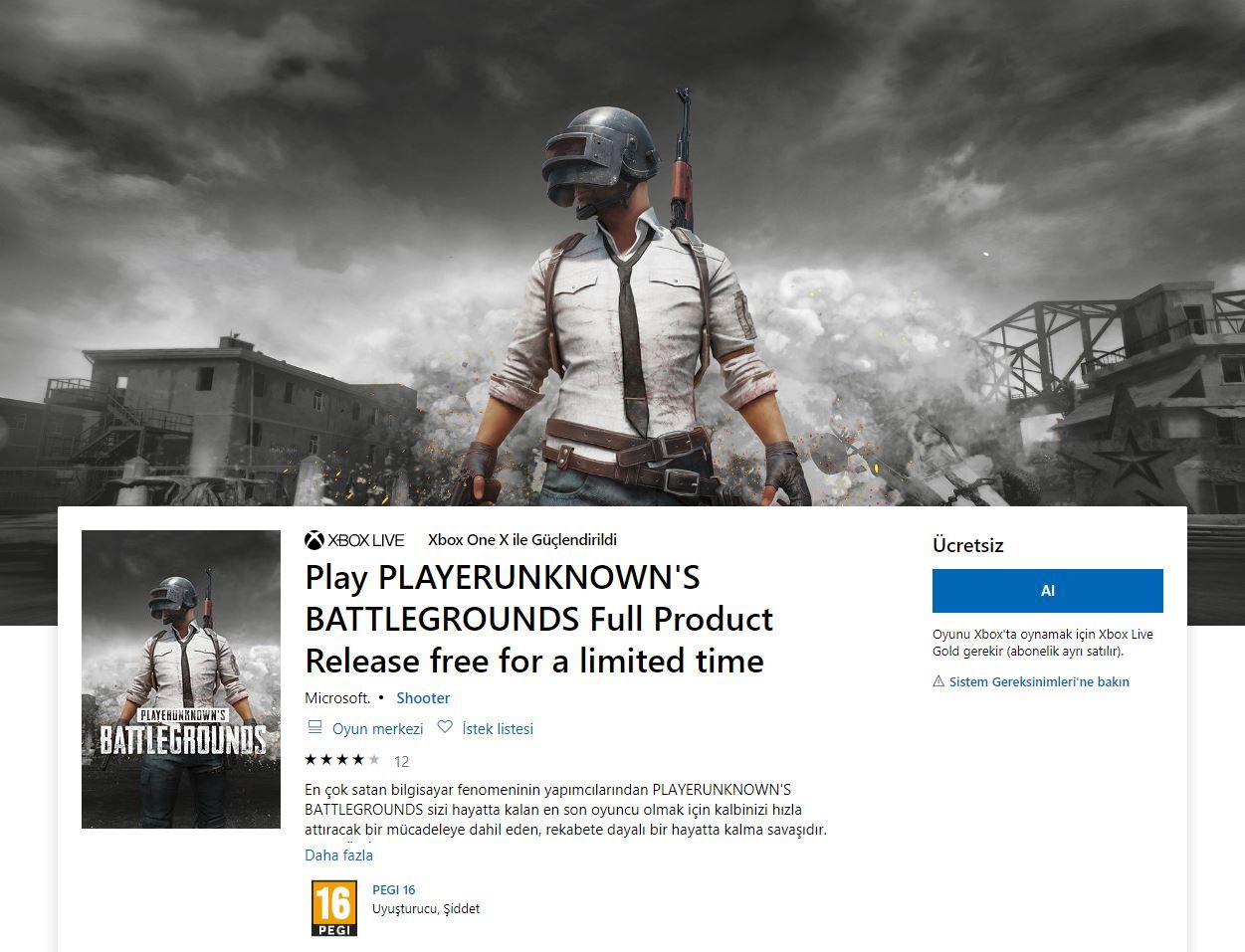 Playerunknown's Battlegrounds Microsoft Store'da ücretsiz oldu - 1 Playerunknown's Battlegrounds Microsoft Store'da ücretsiz oldu - 1