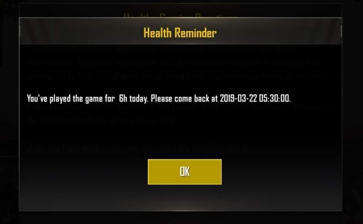 PUBG'yi 6 saatten fazla oynamak yasak oldu PUBG'yi 6 saatten fazla oynamak yasak oldu