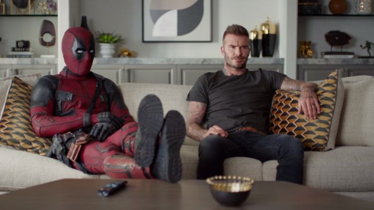 Deadpool, bu sefer de eski futbolcu David Beckham'a kafayı taktı Deadpool, bu sefer de eski futbolcu David Beckham'a kafayı taktı