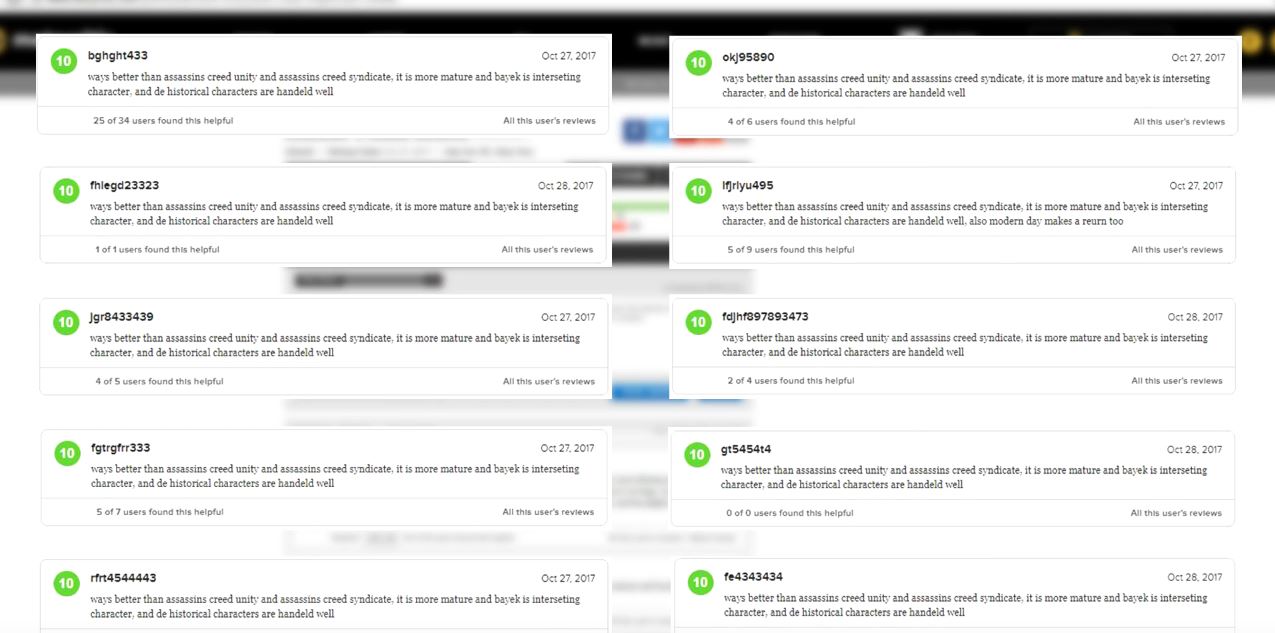 Ubisoft, Metacritic puanları ile mi oynuyor? Ubisoft, Metacritic puanları ile mi oynuyor?