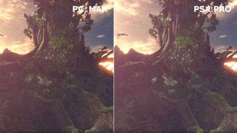Monster Hunter: World PC ve PS 4 Pro grafikleri karşı karşıya Monster Hunter: World PC ve PS 4 Pro grafikleri karşı karşıya