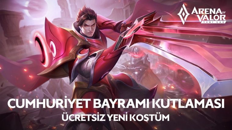 Arena of Valor: Yeni Çağ, Cumhuriyet Bayramı’nı özel etkinliklerle kutluyor Arena of Valor: Yeni Çağ, Cumhuriyet Bayramı’nı özel etkinliklerle kutluyor