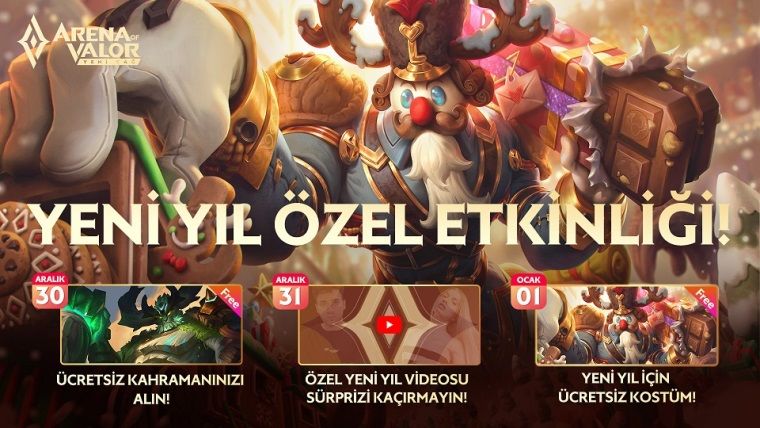 Arena of Valor Yeni Yıl etkinliğinde 100 bin TL bağış yapılacak Arena of Valor Yeni Yıl etkinliğinde 100 bin TL bağış yapılacak
