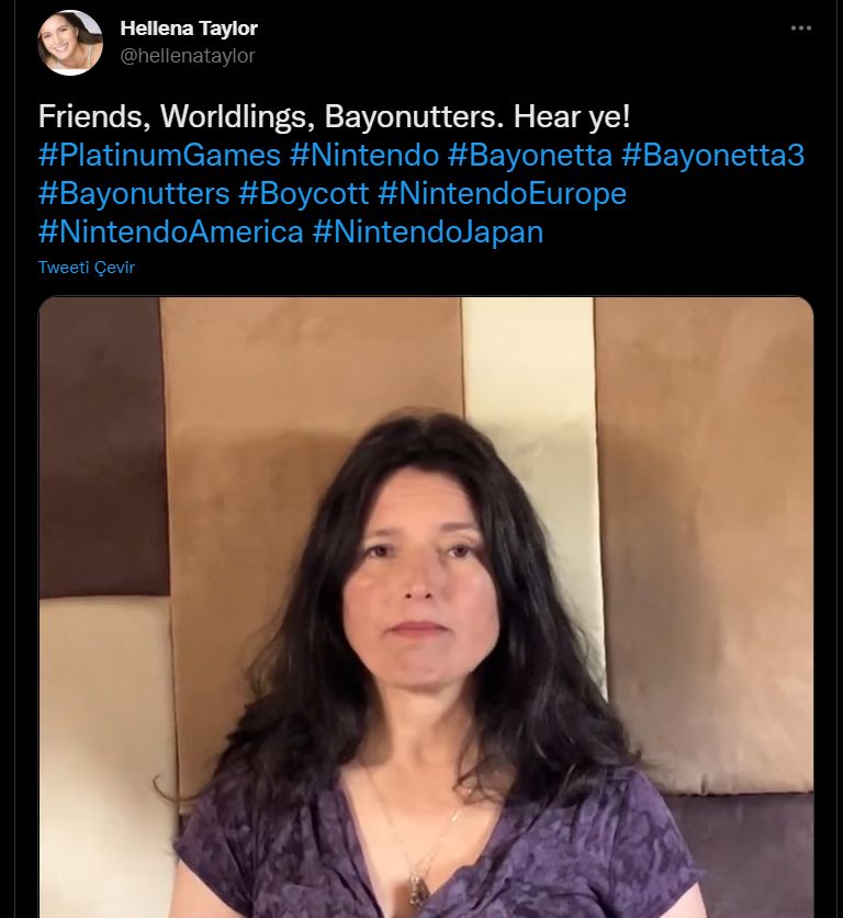 Hellena Taylor'dan Bayonetta 3 boykot çağrısı geldi Bayonetta 3 boykot çağrısı