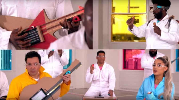 Arina Grande ve Jimmy Fallon'dan Nintendo Labo konseri Arina Grande ve Jimmy Fallon'dan Nintendo Labo konseri