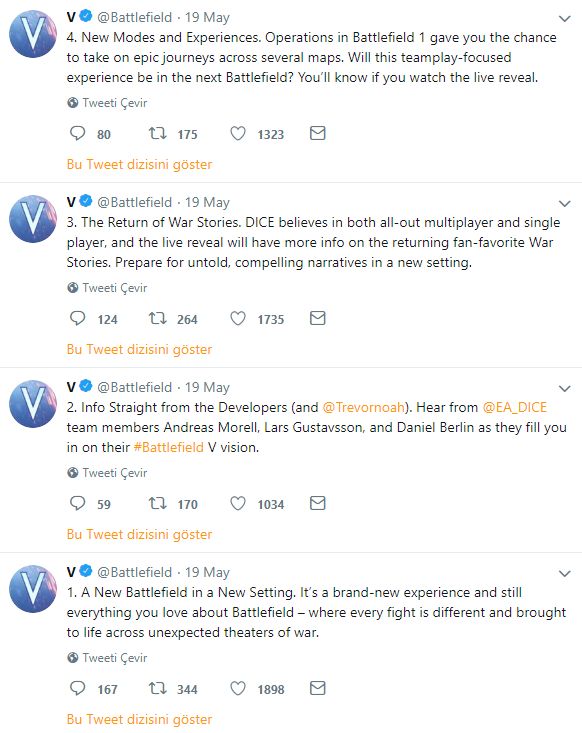 Battlefield 5 hakkında geliştiriciler yeni bilgiler paylaştı Battlefield 5 hakkında geliştiriciler yeni bilgiler paylaştı