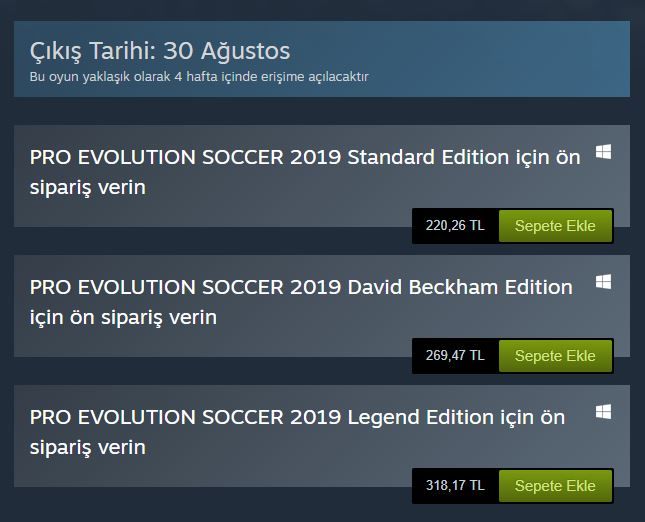 Pro Evolution Soccer 2019, PS Store satış fiyatına zam geldi - 3 Pro Evolution Soccer 2019, PS Store satış fiyatına zam geldi - 3