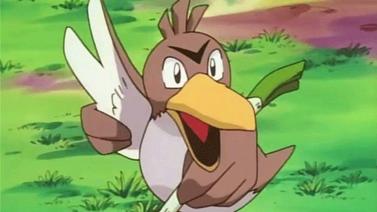 Pırasa taşıyan Pokemon Farfetch'd, en sonunda evrim geçirdi Pırasa taşıyan Pokemon Farfetch'd, en sonunda evrim geçirdi