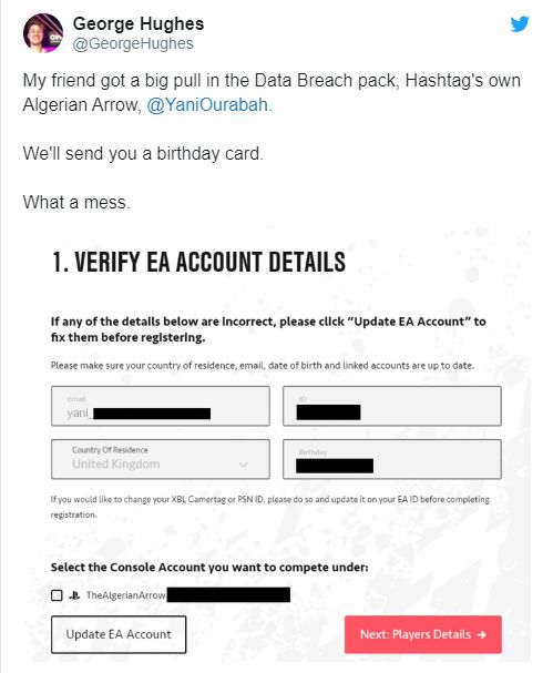 EA Games, FIFA 20 oyuncularının kişisel bilgilerini sızdırdı EA Games, FIFA 20 oyuncularının kişisel bilgilerini sızdırdı