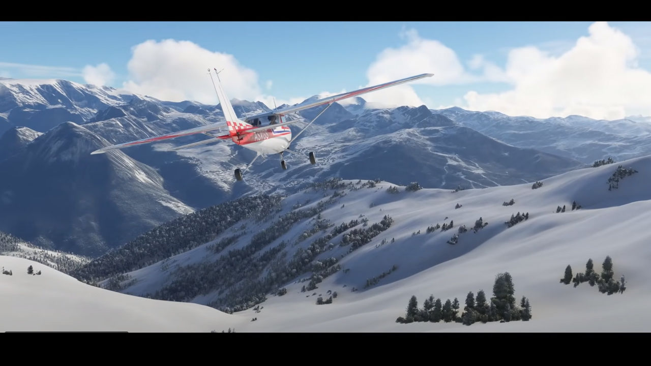 Flight Simulator sistemine eş zamanlı kar yağışlarını ekledi