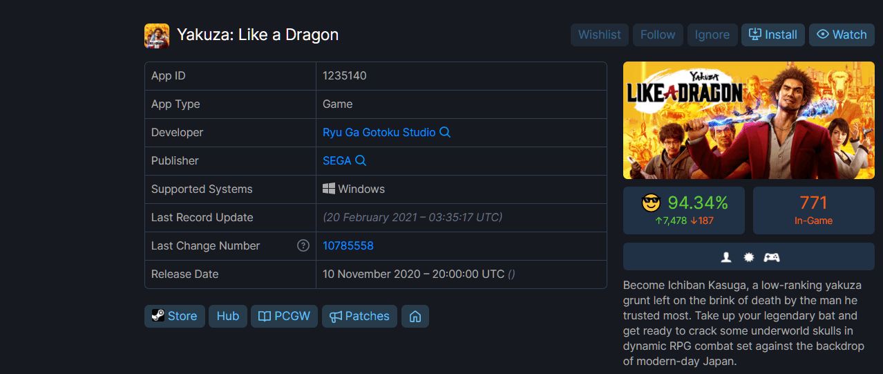 Sega SteamDB sitesini korsan site sandığı için dava etti