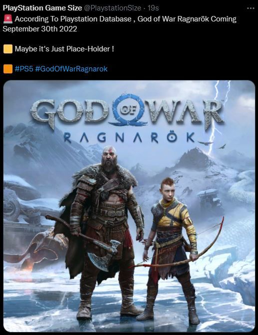 God of War Ragnarok çıkış tarihi PlayStation veritabanında bulundu God of War Ragnarok çıkış tarihi PlayStation veritabanında bulundu