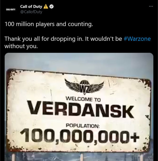 Call of Duty Warzone 100 milyon oyuncuya ulaştı Call of Duty Warzone 100 milyon oyuncuya ulaştı