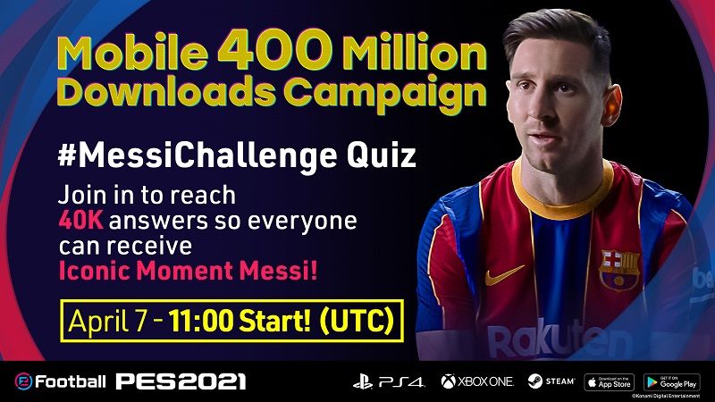 eFootball PES 2021 mobil sürümü 400 milyondan fazla indirildi eFootball PES 2021 mobil sürümü 400 milyondan fazla indirildi