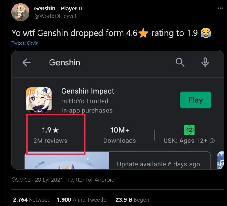 Genshin Impact eleştiri yağmuruna tutuluyor Genshin Impact eleştiri