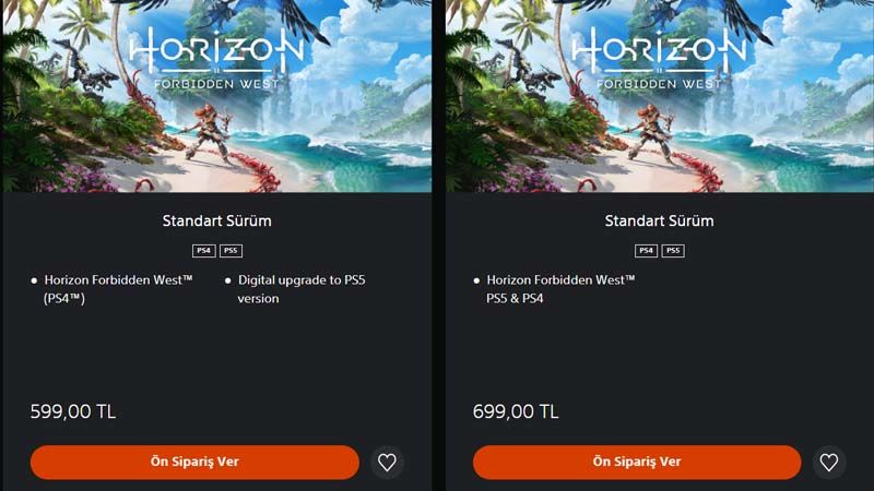 Horizon Forbidden West PS5 sürümünü daha uyguna almak mümkün Horizon Forbidden West PS5 sürümünü daha uyguna almak mümkün