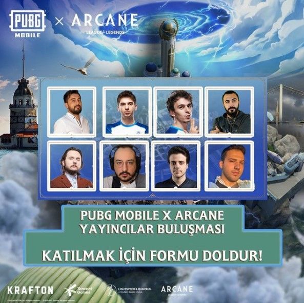 PUBG Mobile x Arcane yayıncı buluşmasına davetlisiniz PUBG Mobile x Arcane yayıncı buluşmasına davetlisiniz