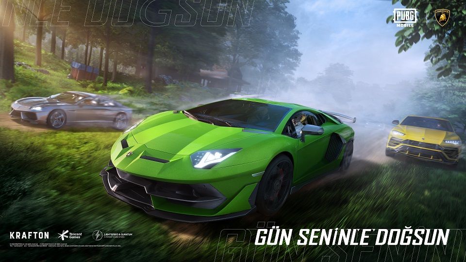 PUBG Mobile'a Lamborghini araçları geliyor PUBG Mobile'a Lamborghini araçları geliyor