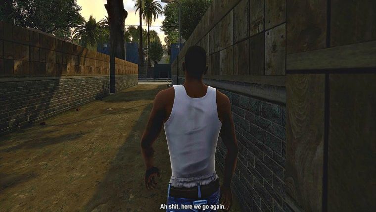 Meşhur GTA San Andreas sahnesinin güncellenmiş hali yayınladı Meşhur GTA San Andreas sahnesinin güncellenmiş hali yayınladı