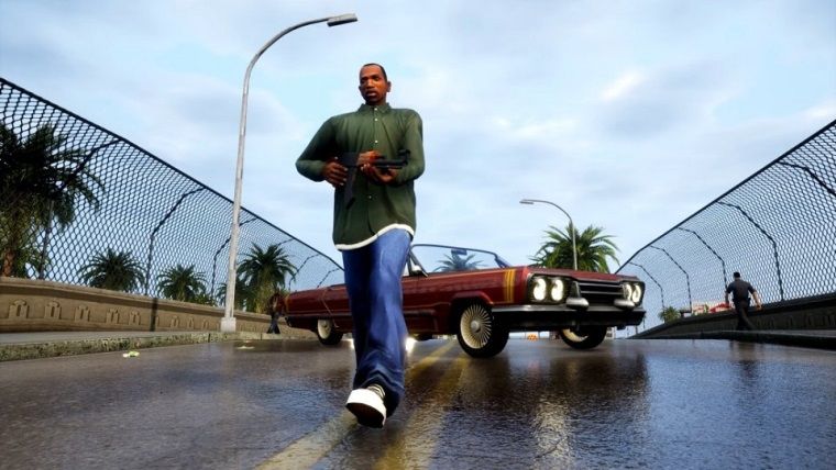GTA Trilogy San Andreas içerisinde tamamlanmamış bir VR modu var GTA Trilogy San Andreas içerisinde tamamlanmamış bir VR modu var