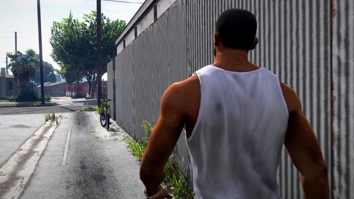 Meşhur GTA San Andreas sahnesinin güncellenmiş hali yayınladı GTA San Andreas gif