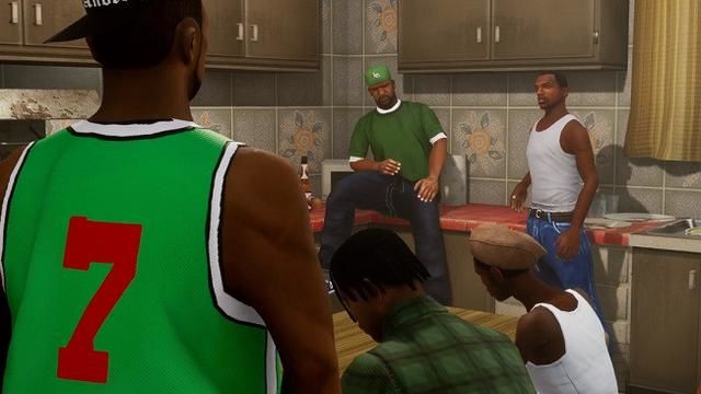 GTA Trilogy San Andreas içerisinde tamamlanmamış bir VR modu var GTA Trilogy San Andreas