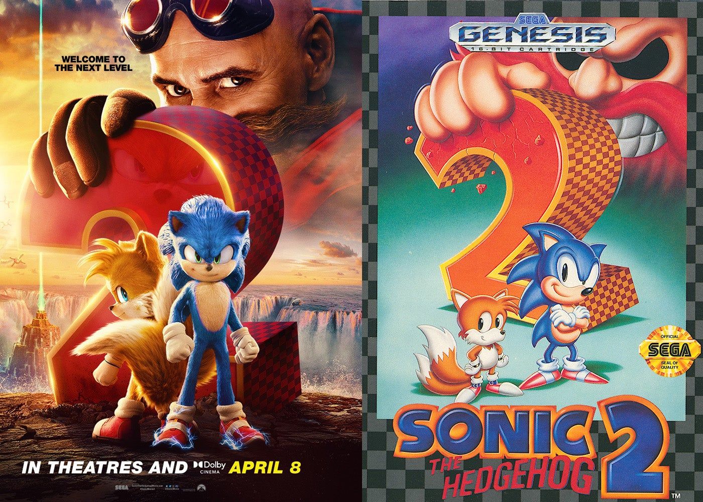 Sonic The Hedgehog 2 filminden klasik oyun kapağına saygı duruşu Sonic The Hedgehog 2 filminden klasik oyun kapağına saygı duruşu
