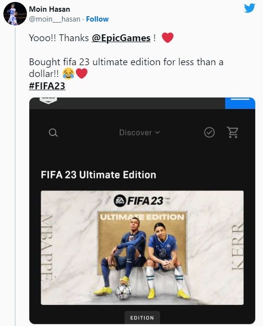 FIFA 23 yanlışlıkla 1 TL'ye satıldı FIFA 23 yanlışlıkla 1 TL'ye satıldı