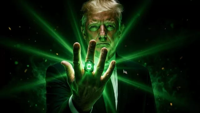 Beyaz Saray Trump’ı Bu Sefer de Green Lantern’a Dönüştürdü